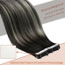 Extensii Tape In Balayage White Platinum B#1B/Grey/#1B